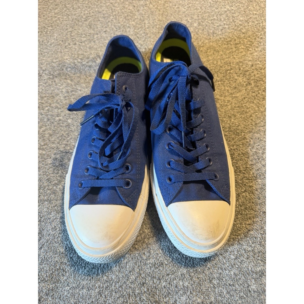 RARE🔥 Converse Chuck Taylor All Star 2 Lo Ox Royal Blue Lunarlon 10 Mens Shoe - Picture 2 of 9